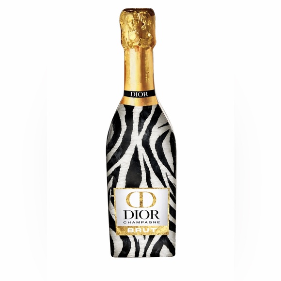 Dior Other - Dior Champagne Home Decor Zebra Print Glam Wall Art Accent NWT